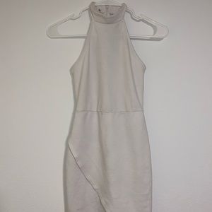 Forever 21 White High Neck Dress